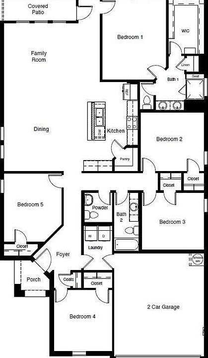 D.R. Horton's Encino Floorplan