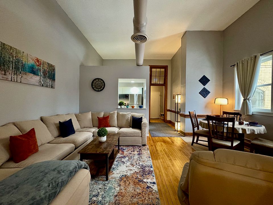 Open space with architectural ceilings.