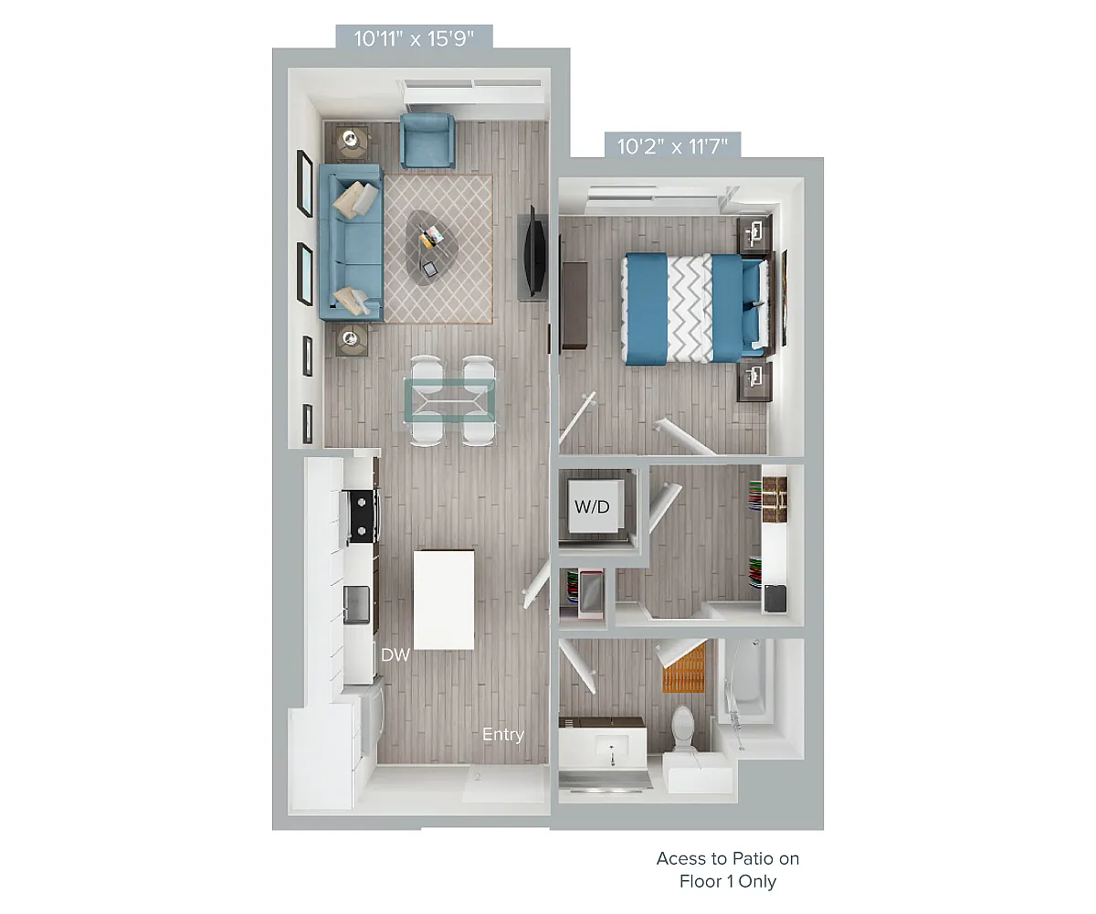 Floor plan A4-667SF-A1-2MIR2