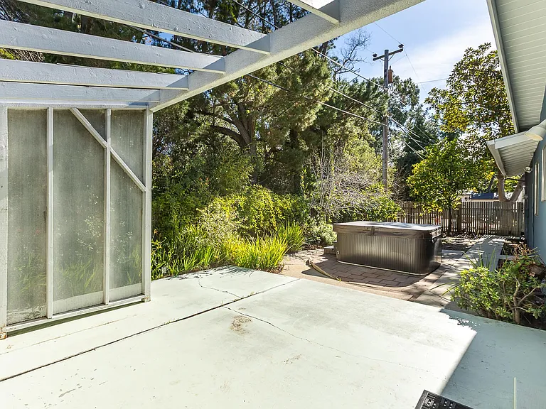 Backyard with Hot Tub