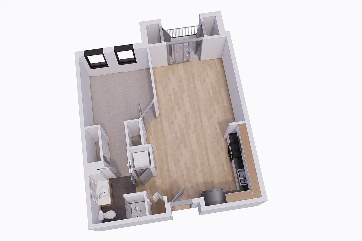 Floor plan 1 Bed 1 Bath