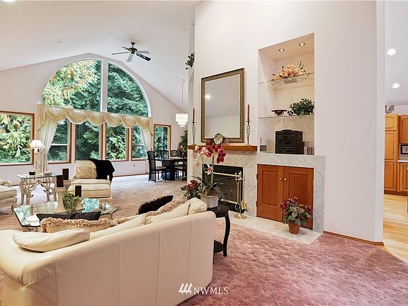 Living and Dining Rooms With 14 foot ceilings