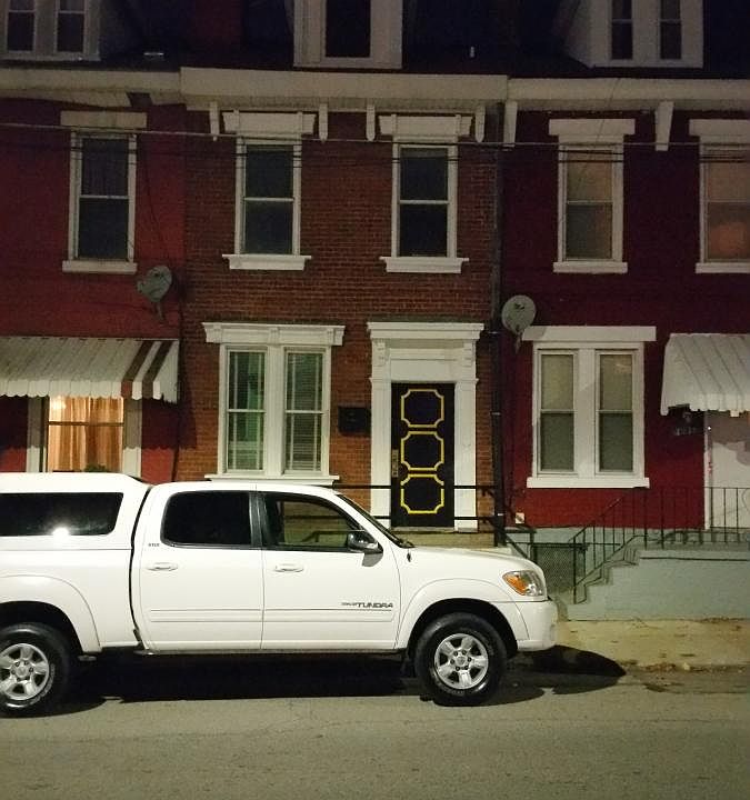 Front at nite, plenty if parking all the time, pizza shop ac