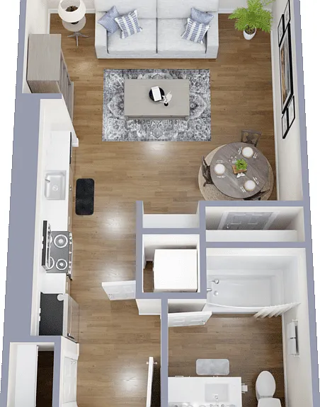 Studio A1 Floorplan Diagram