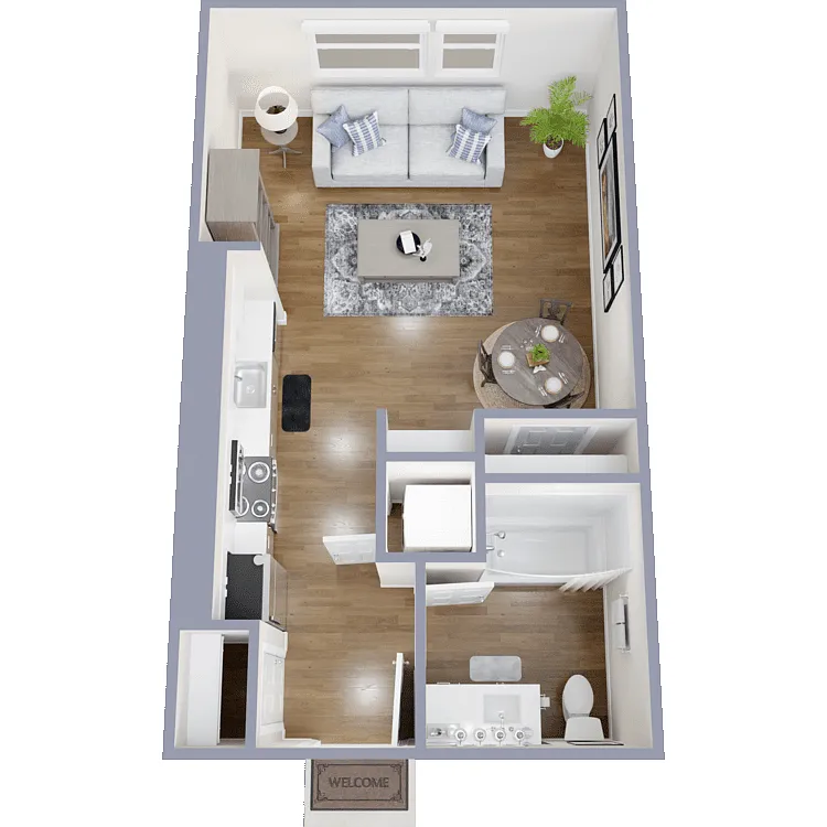 Floor plan Studio A1