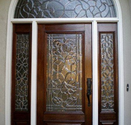 Leaded Glass Door