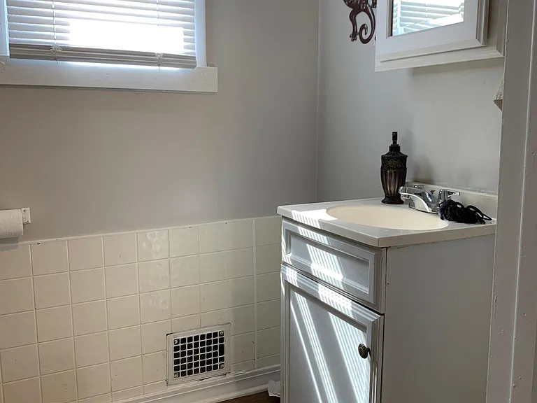 1/2 bathroom on the 1st floor