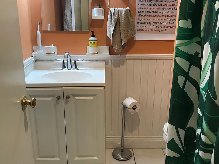 freshly painted a warm green