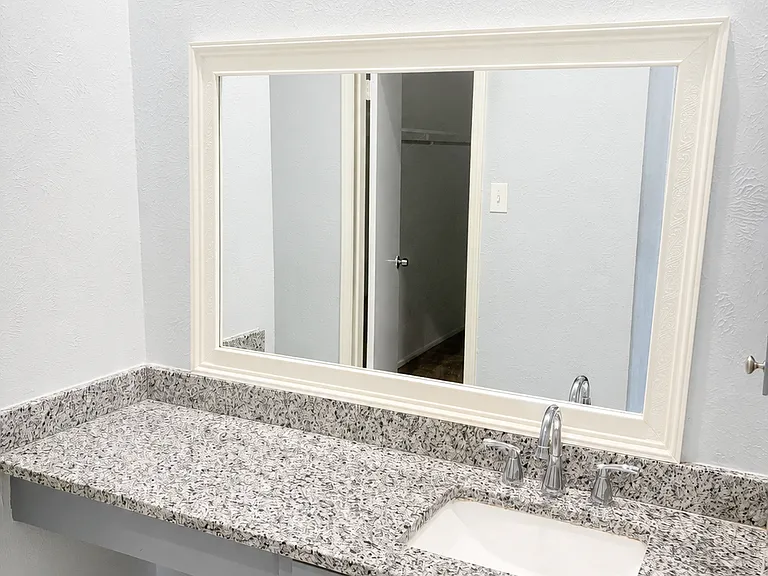 Bathroom for large bedroom.