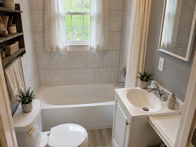 Remodeled bathroom