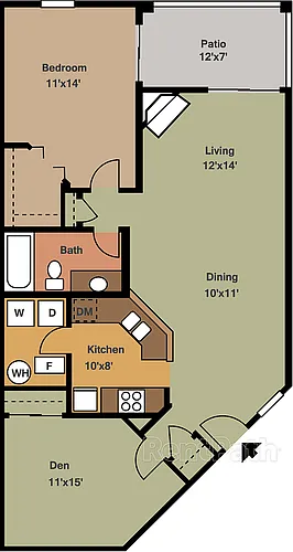 Floor plan 101WFP - Wexford with Fireplace