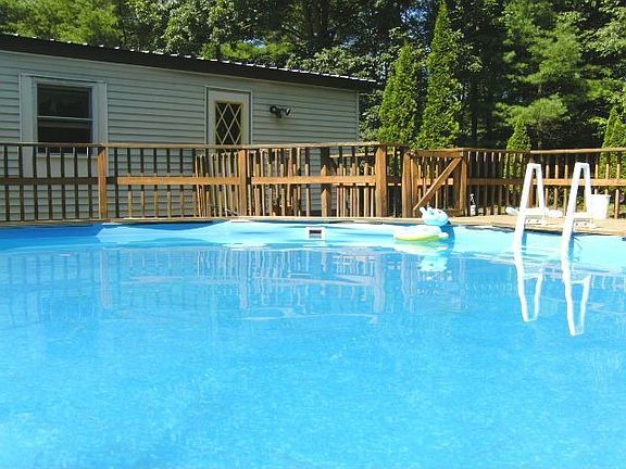 Oversized above ground pool