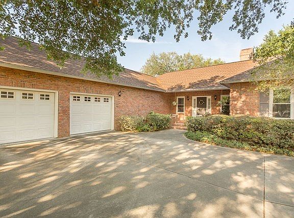 Close up--front and garage