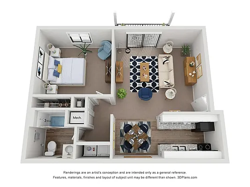 Floor plan A1 Fully Renovated