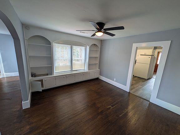 Dining Room with Built In Shelves