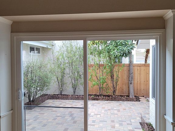 Courtyard from living room