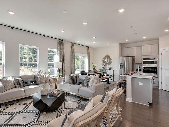 The open-concept floorplan allows for easy entertaining.