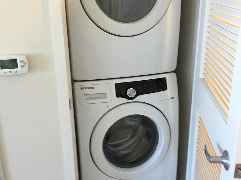 In-unit washer and dryer.