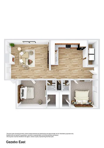 Floor plan 2 bedroom, 2 bathroom