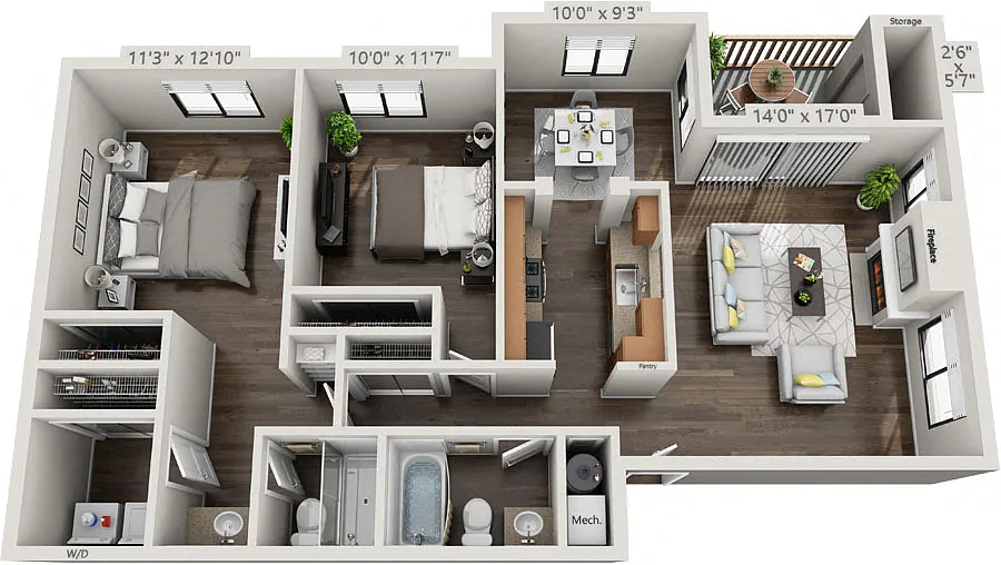 Floor plan B2R