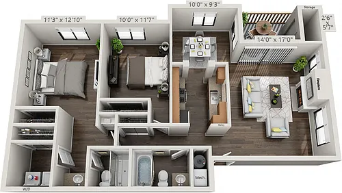 Floor plan B2R