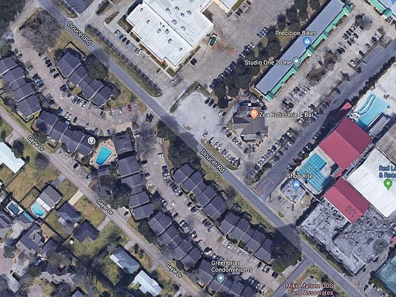 Ariel view of location with pin drop.