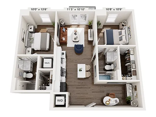 Floor plan B21E