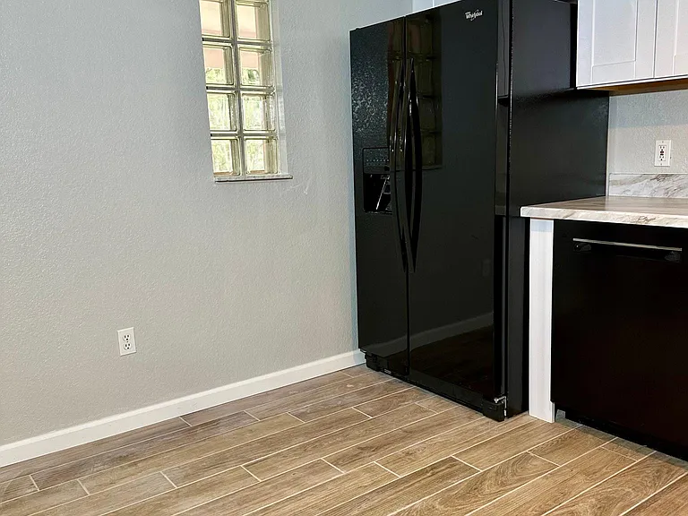Small nook in kitchen perfect for small table or small desk