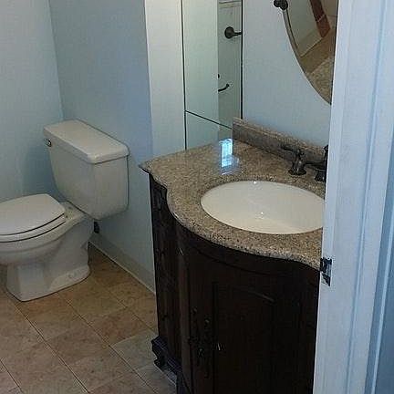 Bathroom with updated Vanity