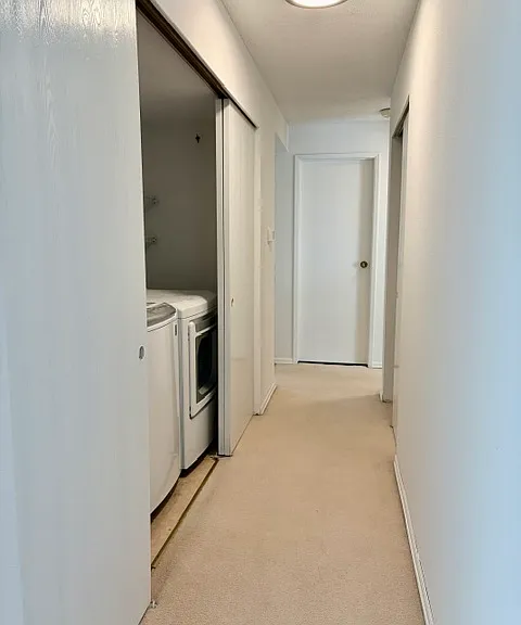 Hallway and laundry