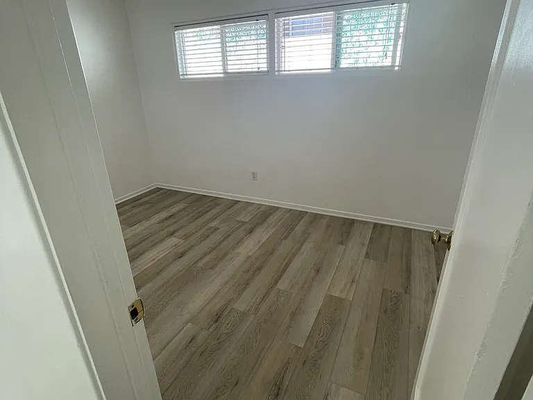 Entry from living room into bedroom.