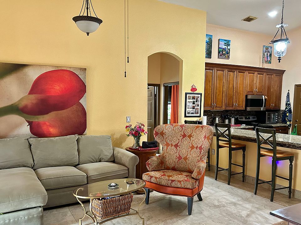 Kitchen and family room