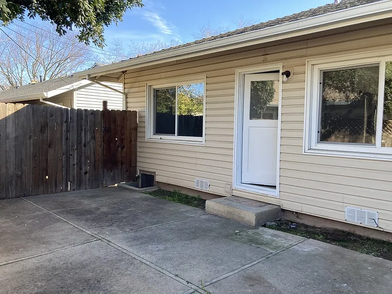 Back door to patio area