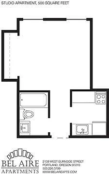 Floor plan Studio