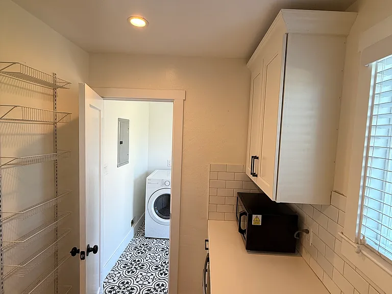 Kitchen and laundry room