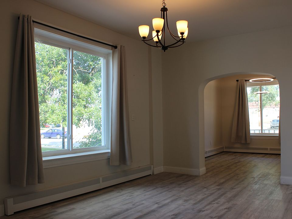 open living/dining room