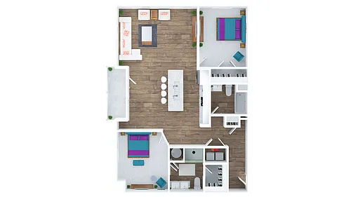 Floor plan 2 x 2 The Canterbury