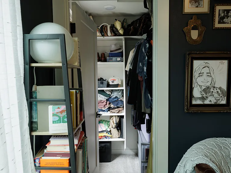 Second bedroom walk-in closet with built-ins (spacious)