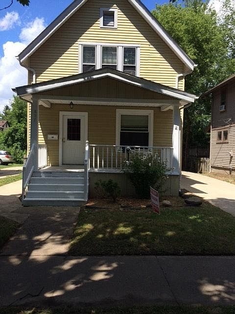 Front of house including porch