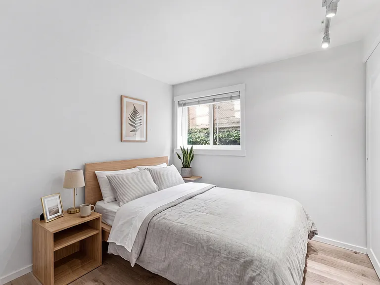 Second bedroom - staged with full size bed