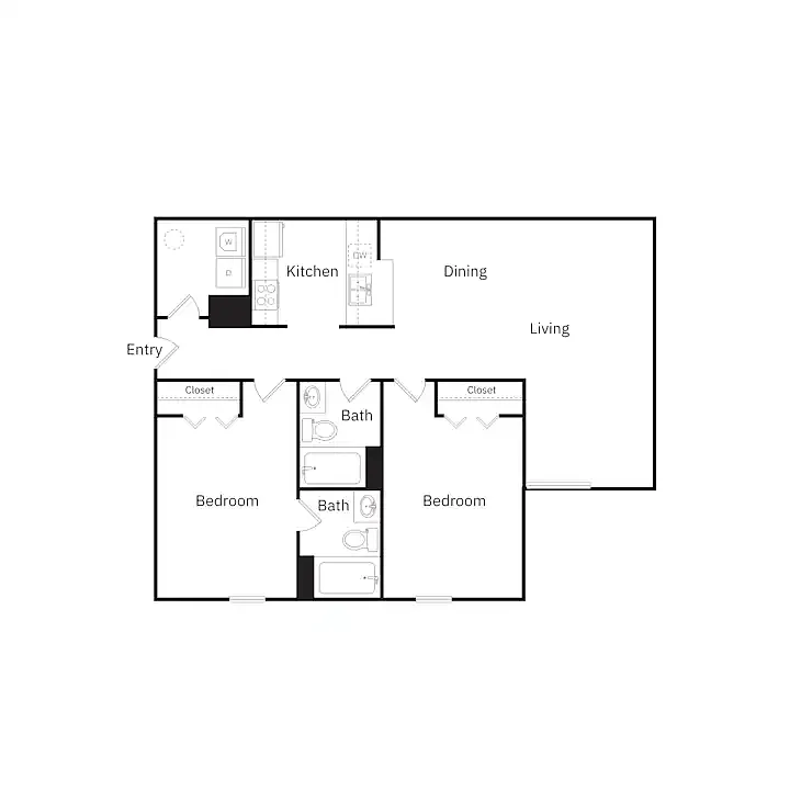 Floor plan 2 Bedroom