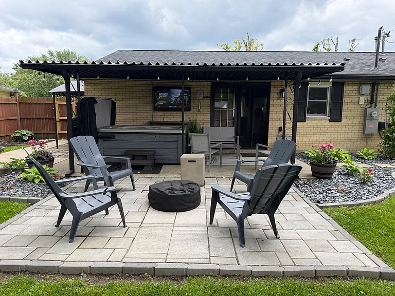 Unwind in the evenings around the stone fire pit_perfect for s'mores and stargazing.