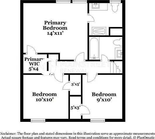 primary bedroom