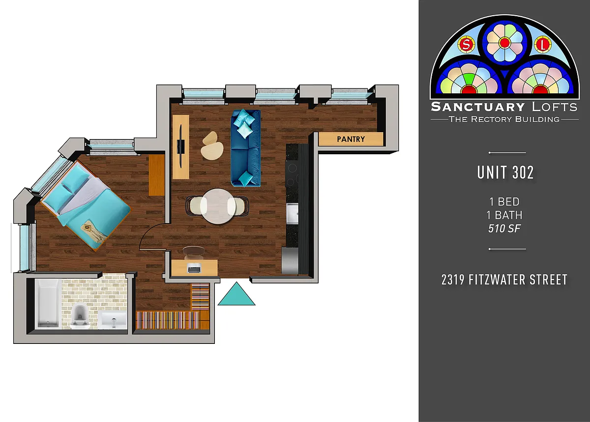 Floor plan Rectory 302