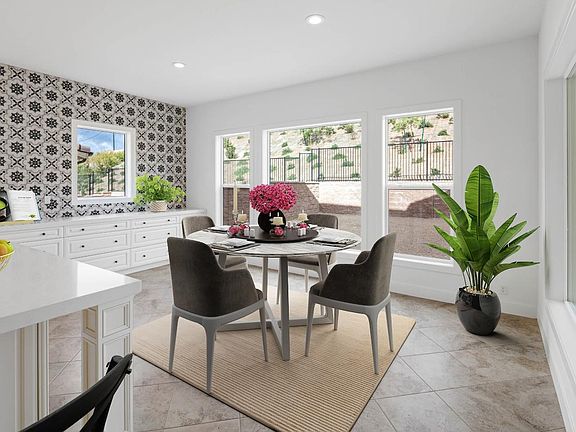 Virtually staged kitchen