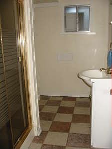 Bathroom with tile floors