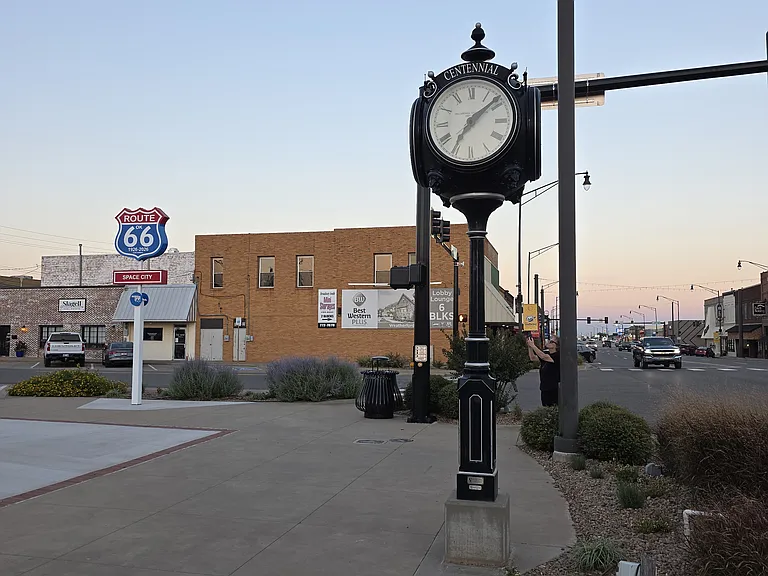 Main Street of Space City in Weatherford, OK!