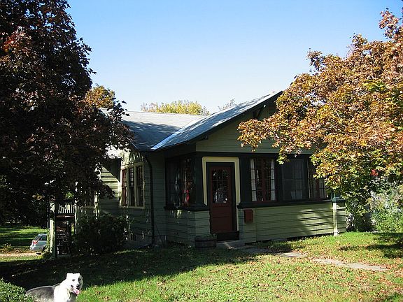 Front (South Street) entry into fully enclosed porch.