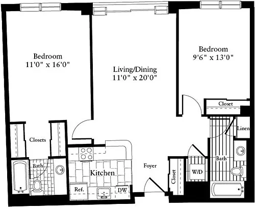 Floor plan 2 Bedrooms E