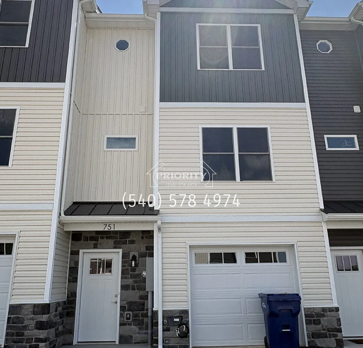 "Brand New! Spacious 3-Bed Townhouse Retreat with 2.5 Baths at 751 Zephyr Drive, Harrisonburg!" — Photo 1